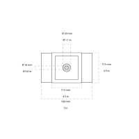 Novantadieci 9010 Miniled Round faretto ad incasso led