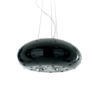 Fabbian Riccio Suspension Ceiling Lamp LED Black