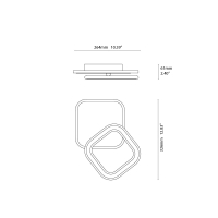 Vivida Frame lampada da parete o soffitto led