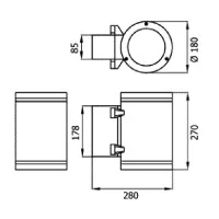 Ares Maxi Ada Applique Biemission Wall Lamp 1X70W G12 for
