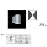 Ares Maxi Ada Applique Biemission Wall Lamp 1X70W G12 for