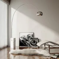 Flos Arco Floor Lamp by Achille Castiglioni made in Italy Flos Arco Floor Lamp by Achille Castiglioni made in Italy