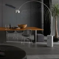 Flos Arco Floor Lamp by Achille Castiglioni made in Italy Flos Arco Floor Lamp by Achille Castiglioni made in Italy