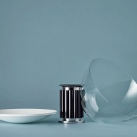 Flos Taccia Small LED 16W Table Lamp Silver Dimmable by