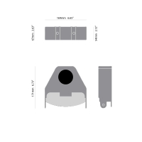 Sovil pole head accessory for Padel floodlight