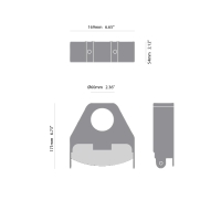 Sovil pass-through pole accessory for Padel floodlight