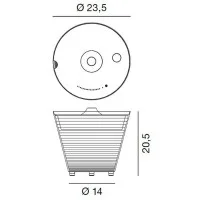 Rotaliana MultiPot+ LED RGB Lampada da Tavolo Multipresa Vaso Rotaliana MultiPot+ LED RGB Lampada da Tavolo Multipresa Vaso