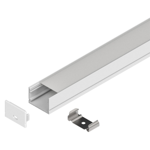 Novalux 2m white recessed profile for LED strips