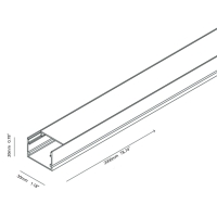 Novalux Profilo Incasso bianco 2m Per Strisce LED