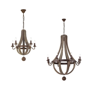 Ideal Lux Millennium lampada a sospensione in legno