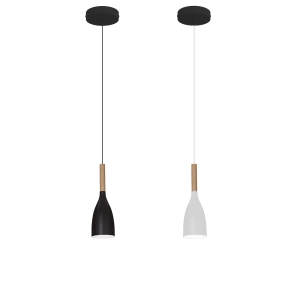 copy of Ideal Lux Doc metal suspension lamp with switch