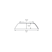 Louis Poulsen schermo intermedio ambra per PH 2/1 Table