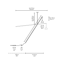 Vibia North 5666 lampada da terra