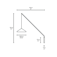 Vibia North 5630 lampada a parete