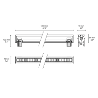 Flos Ingraze Adjustable 1200 ground recessed IP67