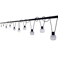 Martinelli Luce Kiki led kit 10 Suspension Lamps Diffused Light For Outdoor