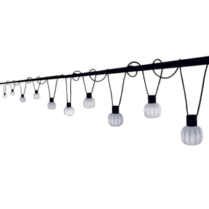 Martinelli Luce Kiki led Kit 10 Lampade A Sospensione Luce Diffusa Da Esterno