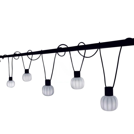 Martinelli Luce Kiki LED Kit 5 Suspension Lamps IP54 diffused light