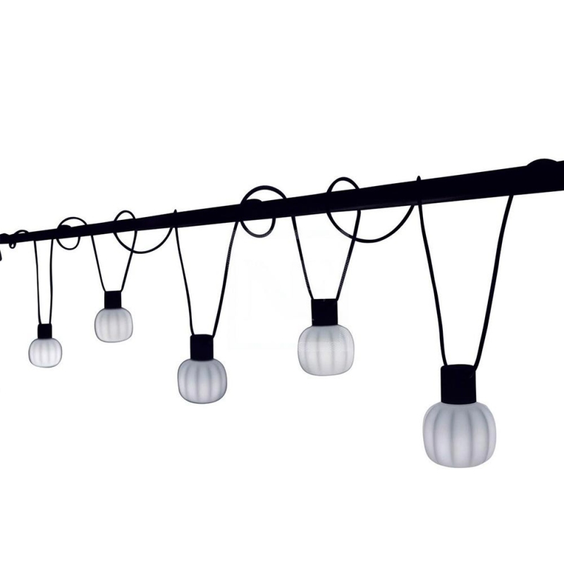 Martinelli Luce Kiki LED Kit 5 Suspension Lamps IP54 diffused light Martinelli Luce Kiki LED Kit 5 Suspension Lamps IP54 diffused light