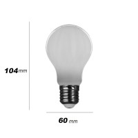 Daylight Italia Lampadina LED Milk Goccia A60 E27 8W 1055lm