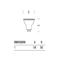 Bot Lighting GU10 2W lampadina led in classe A