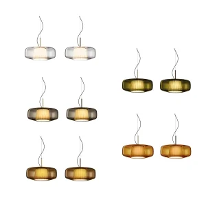 Vistosi Plissè led suspension lamp