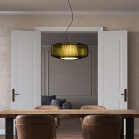 Vistosi Plissè led suspension lamp