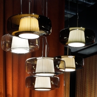 Vistosi Plissè led suspension lamp