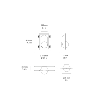 Novantadieci 9010 Segno lampada ad incasso led