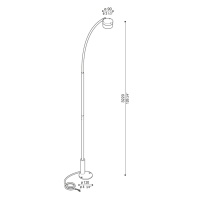 Lombardo Hasta R LED outdoor floor lamp