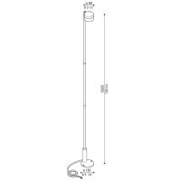 Lombardo Hasta outdoor floor lamp led