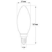 Osram LED Parathom Classic B E14 4W-40W 2700K 470lm Bulb