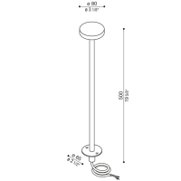 Lombardo Pik H500 outdoor led bollard