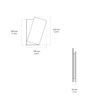 Novantadieci 9010 Note lampada da parete led