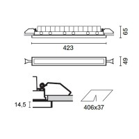 iGuzzini Laser Blade InOut Apparecchio Incasso LED 31W Frame o