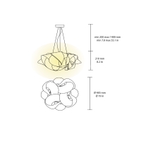 Slamp Fabula led suspension lamp