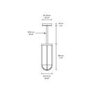 Flos In Vitro Rod 1 suspension lamp