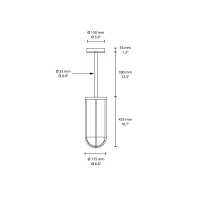 Flos In Vitro Rod 2 suspension lamp