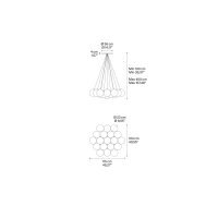 Lodes Random Cloud 19 lampade a sospensione