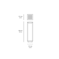 Zafferano Home Solar led bollard with solar panel