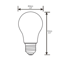 Flos Lampadina LED Opalina E27 11.5W A70 3000K Luce Calda Dimmerabile