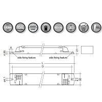 Tridonic PC 1x49 T5 PRO ip Electronic ballast Fluorescent lamps