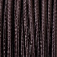 Electrical Round Cable 2X o 3X 50 meters in Fabric Brown