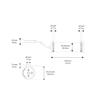 DCW In The Tube lampada da parete soffitto led