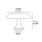 Artemide Nesso Table Lamp E14 4x20W Design Giancarlo Mattioli