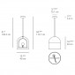Artemide Yanzi Suspension LED 10W 3000K Suspension Pendant Lamp