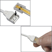 Junction cable with two connectors for 220V strips led