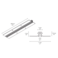 Flos The Micro Running Magnet profilo a incasso