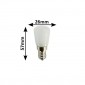Duralamp T26 vetro Lampadina piccola E14 pera LED 2w 120 lumen
