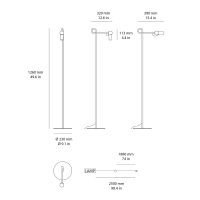 Kundalini Bird led floor lamp